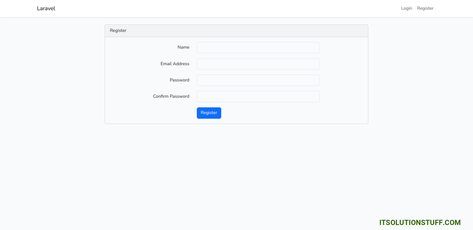 laravel 12 bootstrap register