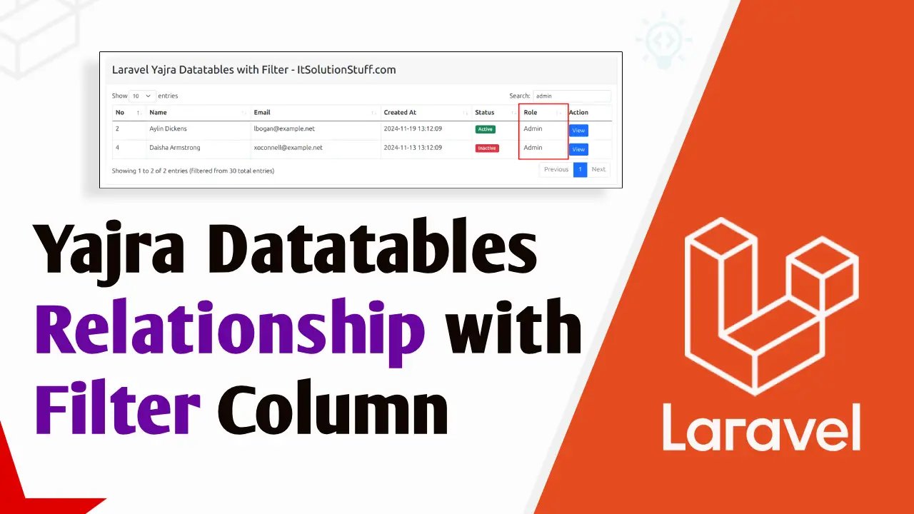 laravel 11 yajra datatables